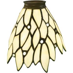 Wall lamp, pendant lamp, fan lampshade replacement, beige glass lampshade, Tiffany craftsmanship inlaid glass