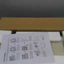 SUPERFLO 4 Gallon Bathroom Trash Can Tilt Out Trash Bin Cabinet, Hidden Trash Can Cabinet Recessed Wall Mounted Stainless Steel with Toilet Paper Holder for Bathroom/Bedroom/Office Renovation, White