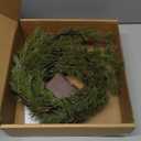 Hairui Lighted Pine Garland Battery Operated with Timer 6FT 48 Lights, Christmas Garland with Lights for Indoor Outdoor Home Holiday Decoration