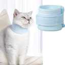 Cat Neck Brace Cover - Breathable Elizabethan Collar for Post-Surgery Recovery Anti-Lick Wound Adjustable Protective Cervical Cone for Small Dogs and Cats (Neck Girth 7.9-11.0" Depth2.4