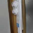 AIZESI Tension Rods for Windows 28 to 48 Inch, 1 Inch Diameter Tension Curtain Rod White Adjustable Non-Drilling, Anti-Slip, Anti-Rust Spring Loaded Curtain Rods Small Shower Curtain Rod