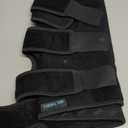 Beltwell Adjustable Lymphedema Calf Compression Wrap for Swelling, Edema, Lipedema, Circulation, Heaviness, Pain - Easy to put on (XXL - SHORT, Black)