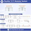 4-8ft Modular 36" Swageless Cable Railing System with Handrail
