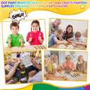 Crtiin 80 Pack Dot Markers 40 Assorted Colors Daubers 0.4 oz Dot Marker Art Bulk Bingo Game Supplies for Toddlers Kids Preschool Adults Classroom DIY Painting Coloring Drawing Craft Gift (Rainbow)