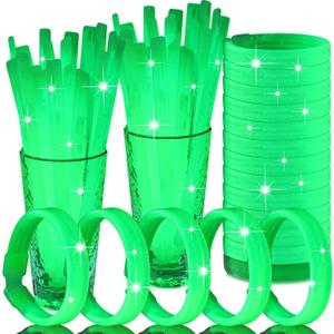 Kigeli 60 pcs Glow Sticks with Connectors Party Favors, 9" Glow Wristbands in The Dark Party Supplies for Carnival, Easter, Halloween, and Music Festival Supplies