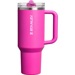 STANLEY Quencher ProTour Flip Straw Tumbler with Leakproof Lid 40 oz | Built-in Straw and Handle | Cup Holder Compatible for Travel | insulated Stainless Steel Cup | BPA-Free | Violet Blossom