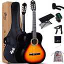 Winzz 4/4 Size Beginner Classical Guitar, Sunburst