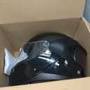 Full Face Motorcycle Helmet - DOT Approved, App Programmable Rear Display, USB Charging, Adult Dirt Bike Helmet for Men & Women, Size: M