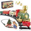 XINGYING Train Set - Electric Train Toys, Toddler Train w/ Light and Sounds (ON/ Off), Classical Train Sets for boys w/ Locomotive, Carriages and Tracks, Christmas Toy Train Gifts for 3 4 5 6 Year Old Kids