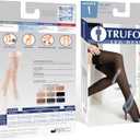 Truform Sheer Compression Stockings, 15-20 mmHg, Women's Thigh High Length, 20 Denier, Beige, Large