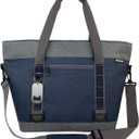 Insulated Cooler Bag, Large Insulated Bag, Reusable Shopping Bags, Leakproof Soft Cooler with BagsBottle Opener, Suitable for Supermarket Shopping, Travel,Beach,Family Picnic,Camping (blue)