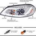 SPEC-D TUNING LED Strip Bar Chrome Projector Headlights