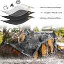 AROIC 10x20FT Heavy Duty Tarps, Waterproof 16 Mil Thick Camping Tarp with 15x17 Weave, Large Waterproof Tarp Tear Resistant UV Resistant Multipurpose Protective Cover for Tent Car Roof Boat