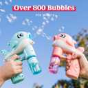 JOYIN 2 Bubble Guns Kit, Whale Automatic Bubble Maker Blower Machine with 4 Solutions for Kids, Summer Toy, Birthday, Outdoor & Indoor Activity, Easter, Valentine Party Favors, 14.5 cm x 20 cm x 11.5 cm
