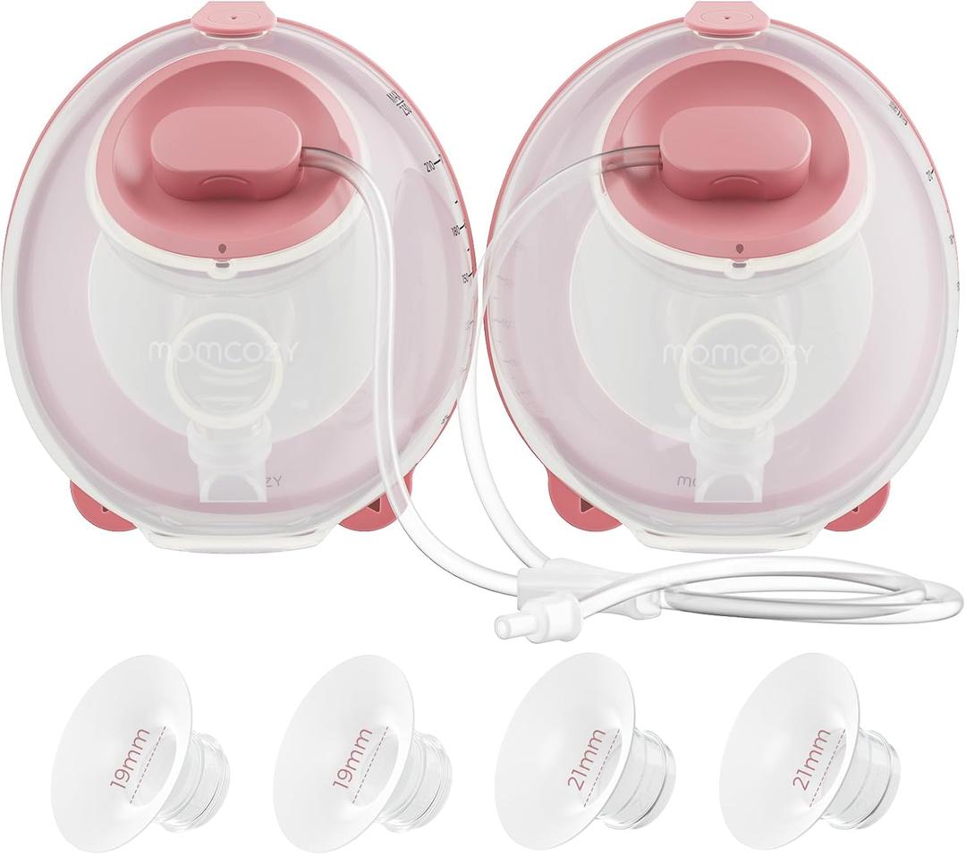 Momcozy Original V1 Pro/V2 Pro Breast Pump Replacement Accessories,Milk Collection Cups Only for Momcozy V1 Pro/V2 Pro, 2 Pack