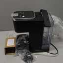 Single Serve Coffee Maker, Iced and Hot Coffee Machine for K Cup & Grounds, Compact Design, 40oz Removable Water Reservoir, 6 to 24 Oz Brew Sizes, Fits 7.3" Travel Mug, Black