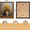 16x20 Picture Frame, HD Real Glass 16x20 Vintage Photo Frame, 16 by 20 Poster Frame with Vintage Gold Border Horizontal & Vertical Display for Tabletop or Wall Decor (1 Pack)