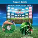 2026 World Cup Bracket Poster Black 27.6x23.6 Inches Wall Soccer Game Tracker Map for Watch Party Bar Home Decor
