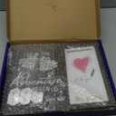 Engagement Gifts for Couple, Wedding Countdown Heart Thumbprint Picture Frame and Ink Kit, Bride to be Gift, Cool Engagement Present for Her Women, Fiance Gifts