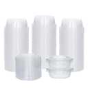 100 Sets 0.5 oz Small Plastic Containers with Lids, Jello Shot Cups, Disposable Portion Cups, Condiment Containers with Lids, Souffle Cups for Sauce and Dressing