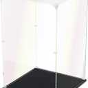 Clear Acrylic Display Case, Self-Assemble Showcase for Collectibles, Action Figures, Dolls- Alternative Glass Box for Commemorative Gifts (10x10x15.7inch, 25x25x40 cm)