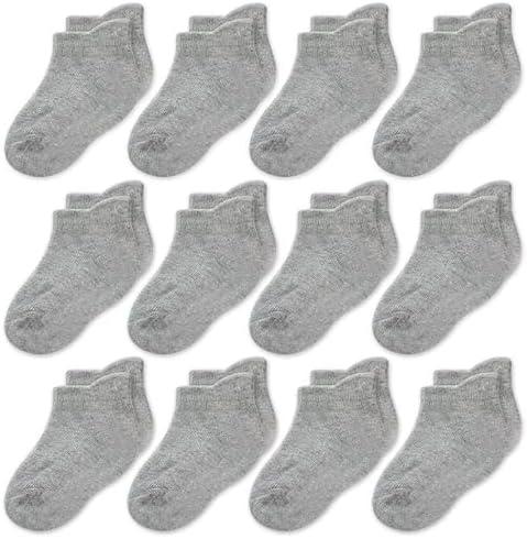 CozyWay Baby & Toddler Socks Ankle Comfy Cotton Socks For Girls and Boys No Show Infant - 12 Pack