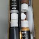 Nicpro 18 Colors Stained Glass Paint Set, 1oz / 30ml Waterproof Acrylic Enamel & Ceramic Glass Painting Kit for Arts on Transparent Glasses Jars Windows with 6 Brushes & 1 Palette, Opaque Finish