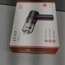 KMM Handheld Car Vacuum Cleaner, 11000PA Vacuum Cleaner & Air Duster, 120W High Power Vacuum Portable Cordless, Hand Held Vacuum Rechargeable with Multi-Nozzles & LED Light for Home, Car, Office (Orange Black)