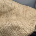 Jute Braided Area Rug, 5 feet Round, Stain Resistance Natural Handmade Circle Boho Area Rug for Entryways, Living Room, Bedroom, Farmhouse Vintage Decor, Reversible Jute Rug