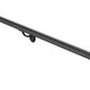 5 Feet Aluminum Handrail Kit Indoor/Outdoor Stair Railing Matte Black
