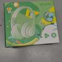 iClever Kids Headphones for School/Travel with Safe Volume 85dBA, HS19S Stereo Sound Over-Ear Girls Boys Headphones for Kids, Foldable 3.5mm Wired Headphone for iPad/Computer (A Pink Star)