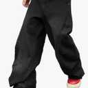 Men's Irregular Sutures Y2k Hip Hop Baggy Jeans Wide Leg Denim Pants Casual Loose Fit Trousers Streetwear, XXL