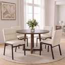 VASAGLE Dining Chairs Set of 4, Upholstered Kitchen Chairs
