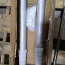 12 Steps Wall-Mounted Folding Stairs for Attic, Attic Ladder Pull Down System with Retractable Handrail& Pull Rod, Anti-Slip Steps, Attic Stairs for Home(Black, Applicable Height 9.6-10ft)