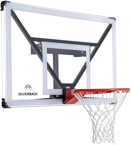 Silverback NXT 54" Wall Mounted Adjustable-Height and Fixed Basketball Hoop with QuickPlay Design