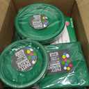 WYTAOHZL 200PCS Green Plates and Napkins Party Supplies with 7 Inch and 9 Inch Disposable Party Paper Plates Napkins Cups for Birthday Shower Parties