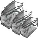 3pcs Handbag Storage Bag Organizer Dust and Moisture Hanging Closet Protector for Purses Suitable for Home College and Spaces Grey