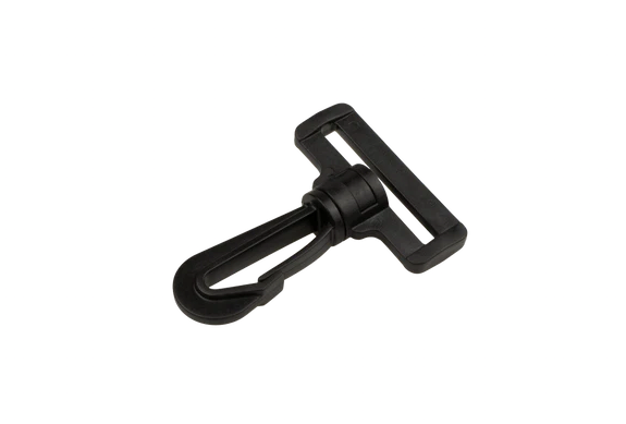 Plastic Swivel Snap Hooks Lobster Claw Clasp Trigger Clips Rotary Buckle Hook for Backpack, Webbing Strap, Travel Bag, Handbag, Pet Collar, 20mm, Black