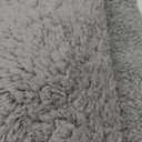 HOMBYS Sherpa Fleece Lumbar Support Pillow with Headrest for Recliner,Memory Foam Recliner Chair Cushion for Back Pain,Big High Back Support for Recliner with Chair Headrest for Elderly (Grey)