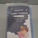 Deep Dream Toddler Pillowcases for 13x18 Pillow 2 Pack, 100% Cotton Travel Pillow Case Cover, 600 Thread Count Cotton Pillow Covers, Soft & Breathable Small Pillow Cases Envelope Closure, Flint Blue