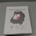 Pea Pod Car Seat Cover Baby, Infant Car Seat Canopy Covers with 2 Layers Windows of Breathable Mesh Fabric, Lightweight Polyester, Soft Minky Dot Backing (Floral Pattern) (Single Zipper)