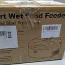 Wet Food Automatic Cat Feeder with Camera, Semiconductor Cooling & Heating with Stainless Steel Bowl, APP Control with Camera & Meal Call, 5 Fresh Meals Pet Food Dispenser (Black)