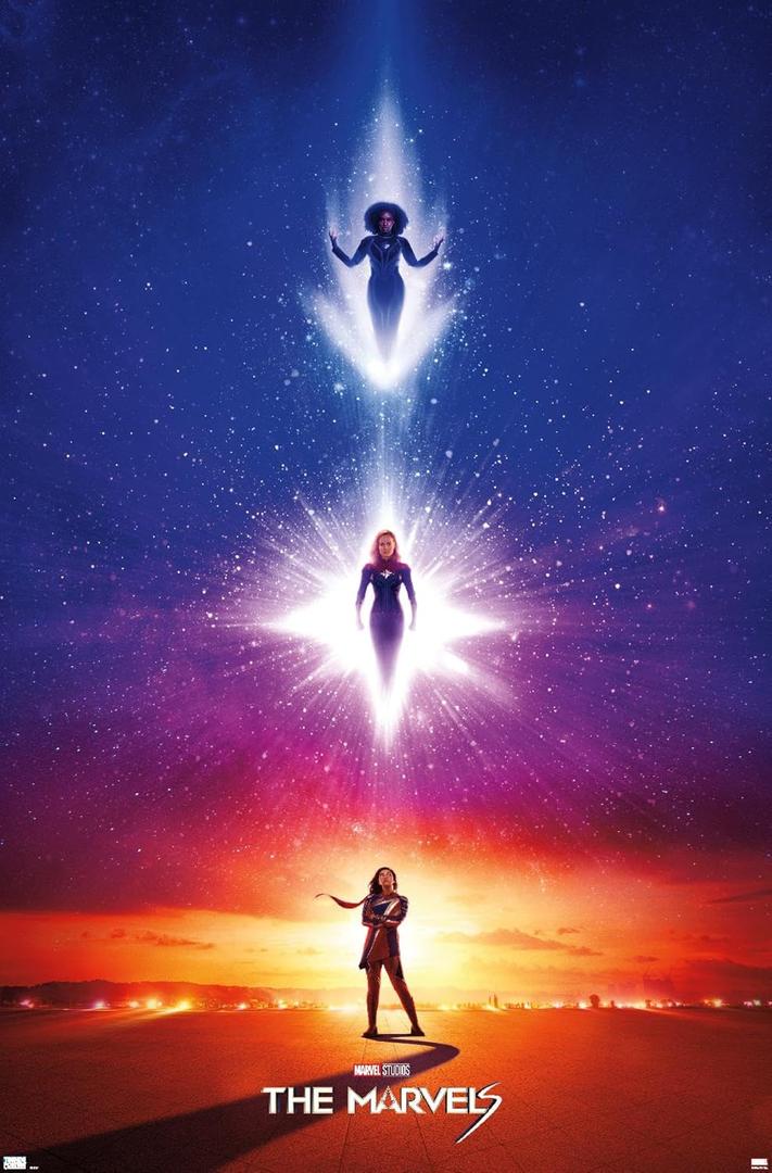 Trends International Marvel The Marvels - Teaser One Sheet Wall Poster, 34L x 22.4W, Unframed Version, Pack of 2