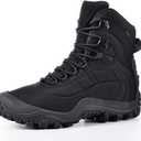 XPETI Mens Mid-Ankle Thermator Waterproof Tactical Boot (10.5, Black)