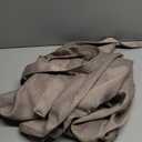 jinchan Linen Textured Kitchen Tier Curtains 45 Inch for Bathroom Living Room Farmhouse Cafe Rustic Window Treatments Room Darkening Rod Pocket 1 Panel Beige