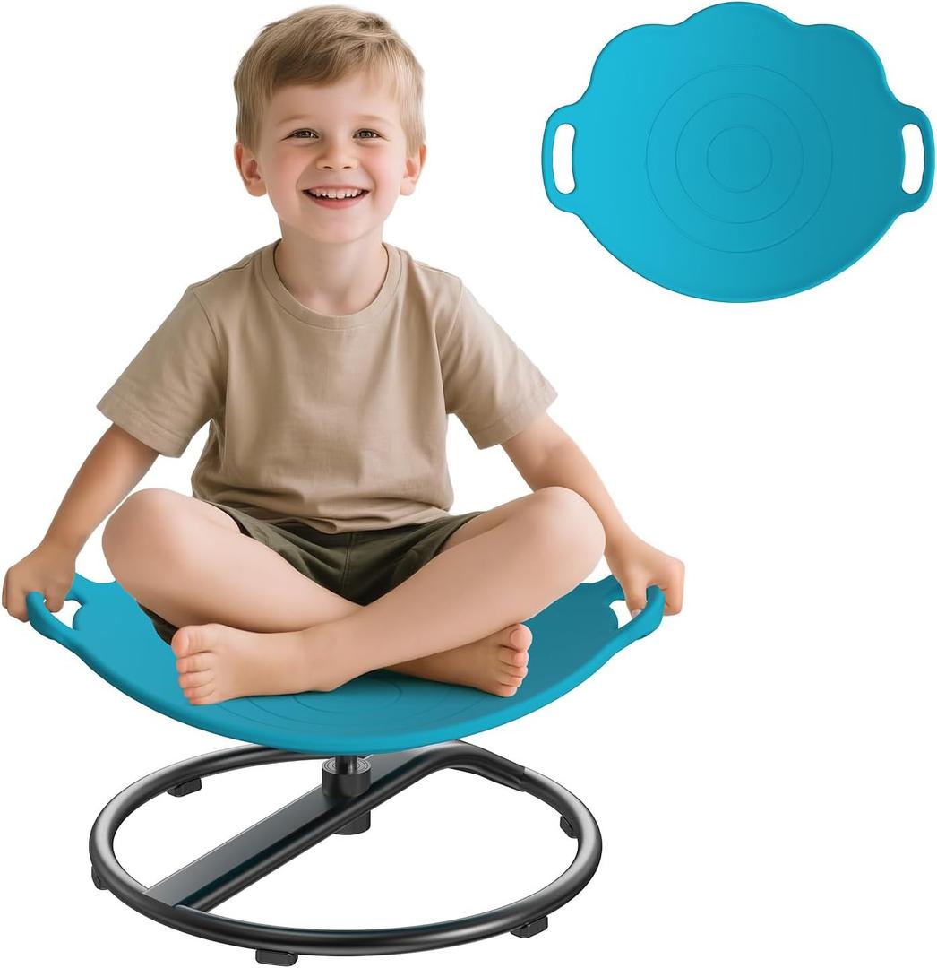Spinning Chair for Autistic Kids - Bear Paw Shape Sensory Chair for Autistic Children with Safety Handle and None-Slip Design,Swivel Chairs for 3-12 Years Kids Autism