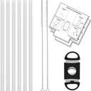 Replacement Straw Set for ThermoFlask Bottles  Fits 14/16/18/24/32/40/64 oz, Straws + Cleaning Brushes + Measuring Sheets + Cutter Tool