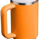 STANLEY Quencher H2.0 Tumbler with Handle and Straw 40 oz | Flowstate 3-Position Lid | Cup Holder Compatible for Travel | Insulated Stainless Steel Cup | BPA-Free | Goldenrod Coral