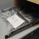 Amazon Basics Foldable Portable Sturdy Folding Plastic Chair, 350-Pound Capacity, Black, 2-Pack