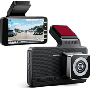 4-inch dashcam, 1080P Full HD car Video Recorder, Equipped with a 170 Ultra-Wide-Angle Lens, Night Vision Function, and Loop Recording.
